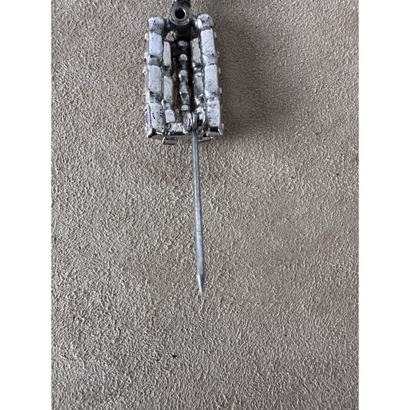 Vtg Unsigned Weiss Rhinestone Cocktail Glass & Shaker Brooch Pin Set Estate - Picture 7 of 16